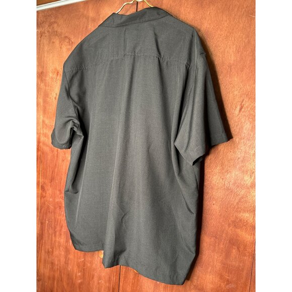 Steady Classics Mens 3X Black & Cream Bowling Shirt W/ Embroidered Star Design - Picture 7 of 11